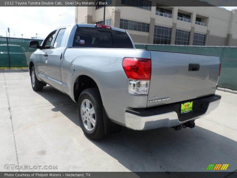 Silver Sky Metallic / Black 2012 Toyota Tundra Double Cab