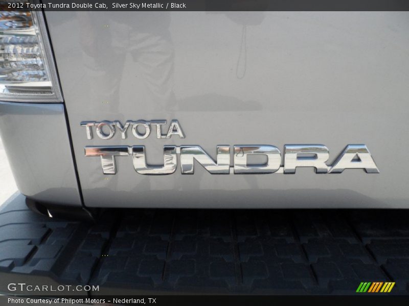 Silver Sky Metallic / Black 2012 Toyota Tundra Double Cab
