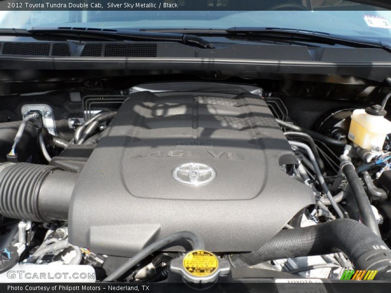 Silver Sky Metallic / Black 2012 Toyota Tundra Double Cab