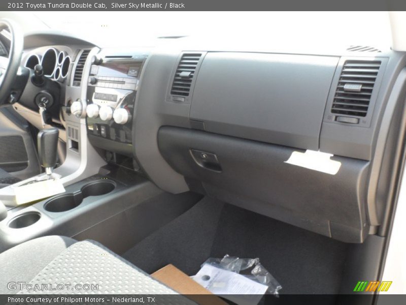 Silver Sky Metallic / Black 2012 Toyota Tundra Double Cab