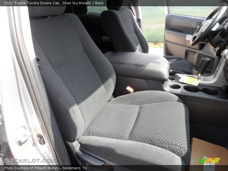 Silver Sky Metallic / Black 2012 Toyota Tundra Double Cab