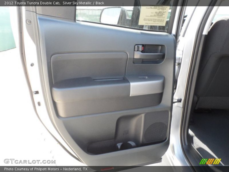 Silver Sky Metallic / Black 2012 Toyota Tundra Double Cab