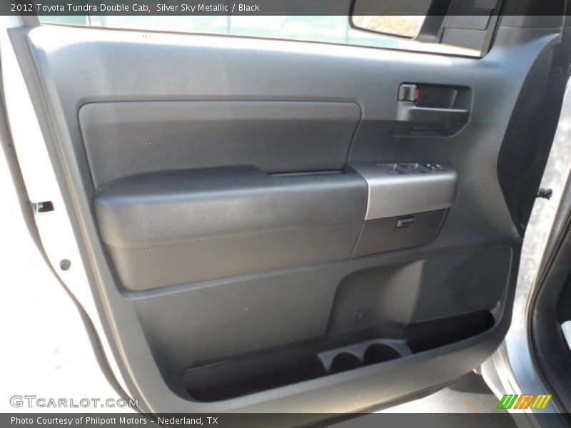Silver Sky Metallic / Black 2012 Toyota Tundra Double Cab