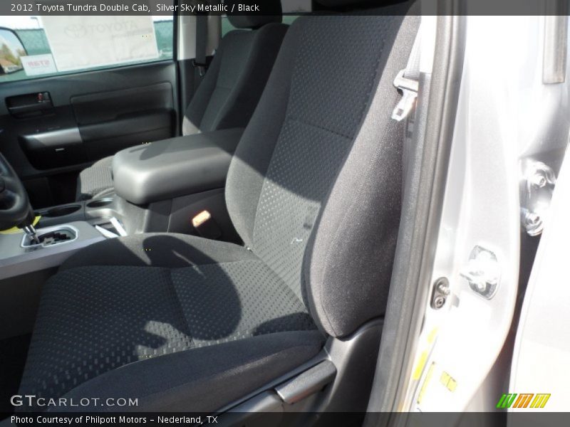 Silver Sky Metallic / Black 2012 Toyota Tundra Double Cab