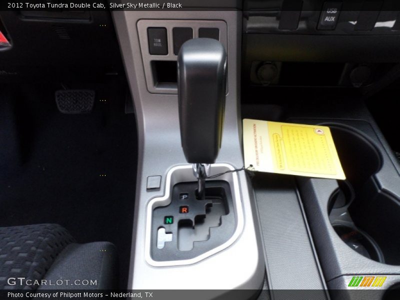 Silver Sky Metallic / Black 2012 Toyota Tundra Double Cab