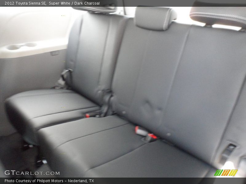 Super White / Dark Charcoal 2012 Toyota Sienna SE