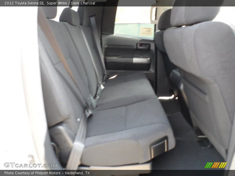 Super White / Dark Charcoal 2012 Toyota Sienna SE