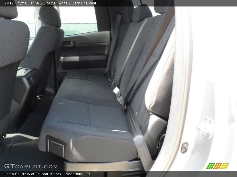 Super White / Dark Charcoal 2012 Toyota Sienna SE