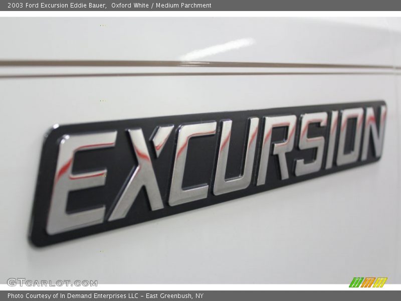 Oxford White / Medium Parchment 2003 Ford Excursion Eddie Bauer