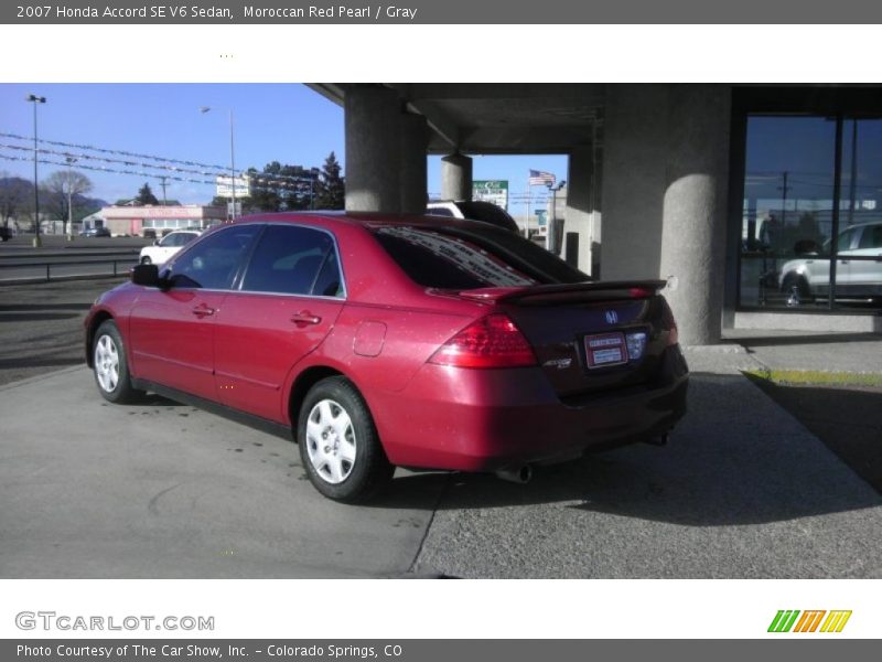 Moroccan Red Pearl / Gray 2007 Honda Accord SE V6 Sedan