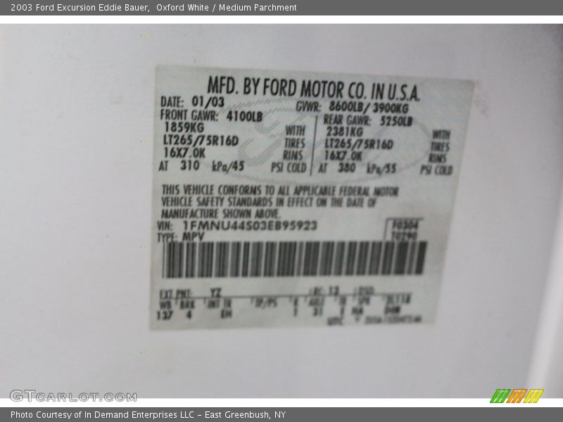 YZ - 2003 Ford Excursion Eddie Bauer