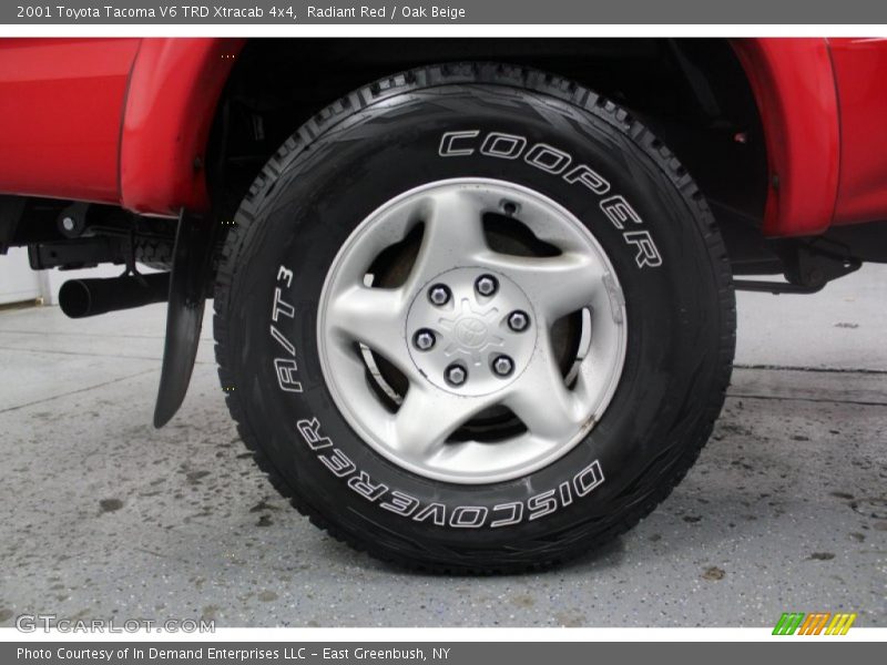 Radiant Red / Oak Beige 2001 Toyota Tacoma V6 TRD Xtracab 4x4