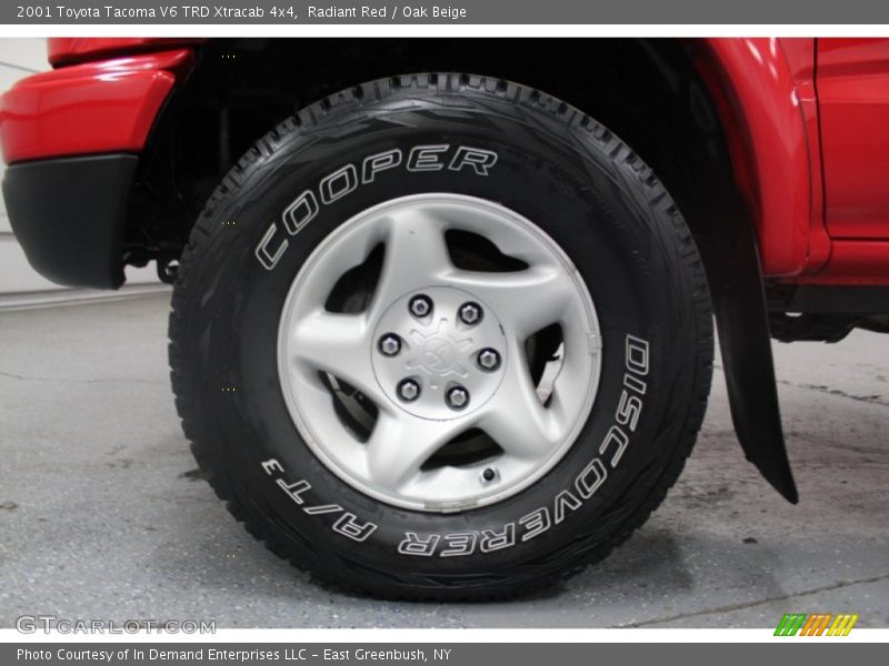 Radiant Red / Oak Beige 2001 Toyota Tacoma V6 TRD Xtracab 4x4