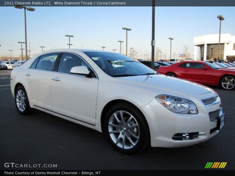 White Diamond Tricoat / Cocoa/Cashmere 2011 Chevrolet Malibu LTZ