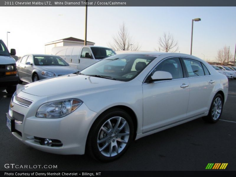 White Diamond Tricoat / Cocoa/Cashmere 2011 Chevrolet Malibu LTZ