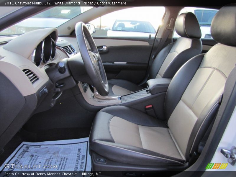 White Diamond Tricoat / Cocoa/Cashmere 2011 Chevrolet Malibu LTZ