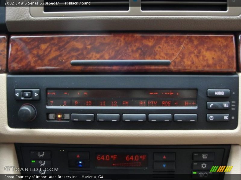 Jet Black / Sand 2002 BMW 5 Series 530i Sedan