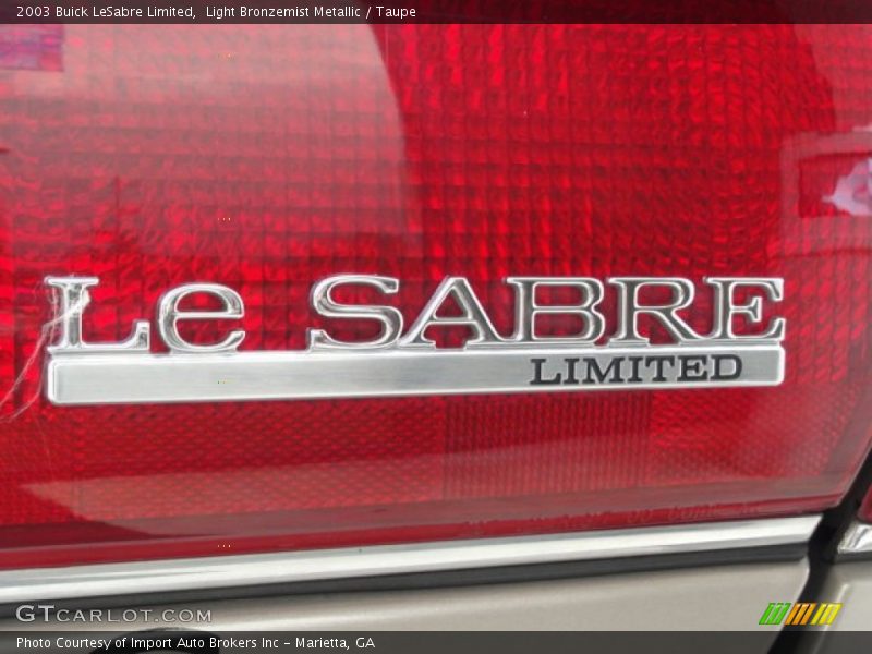 Light Bronzemist Metallic / Taupe 2003 Buick LeSabre Limited