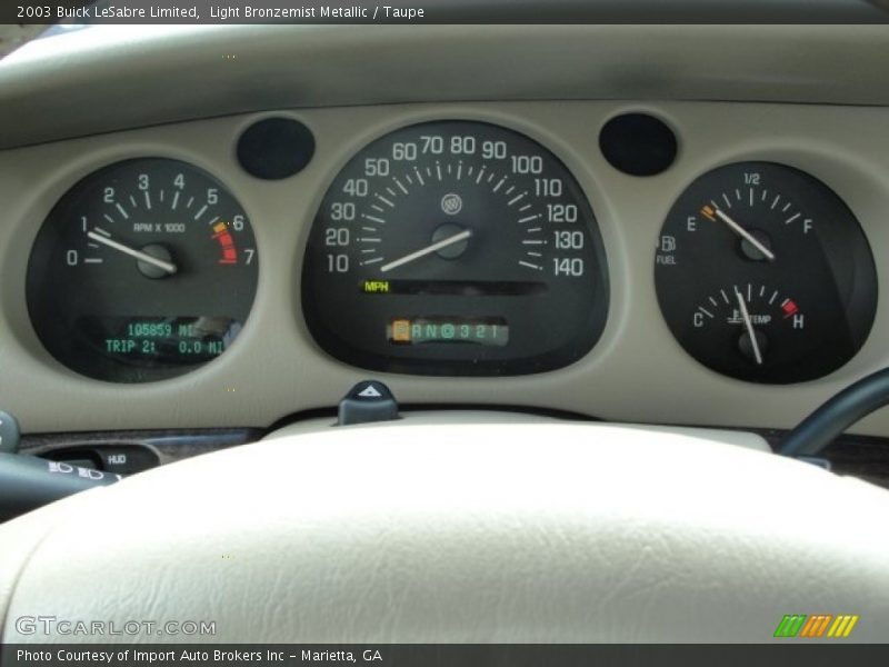 Light Bronzemist Metallic / Taupe 2003 Buick LeSabre Limited