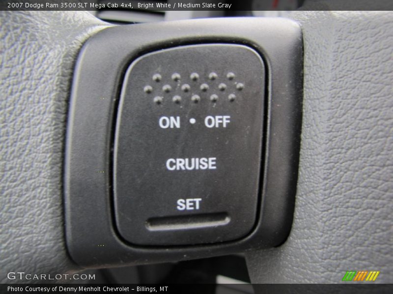 Bright White / Medium Slate Gray 2007 Dodge Ram 3500 SLT Mega Cab 4x4