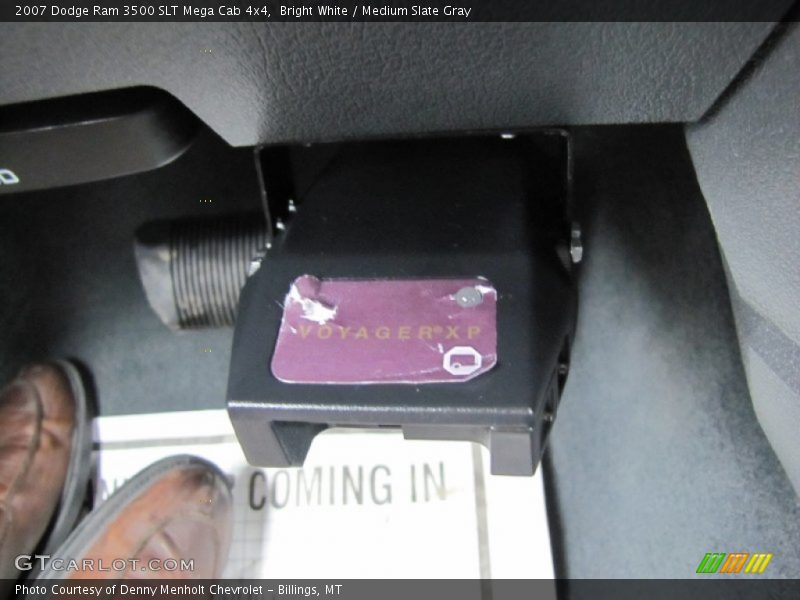 Bright White / Medium Slate Gray 2007 Dodge Ram 3500 SLT Mega Cab 4x4