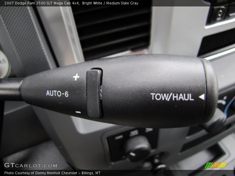 Bright White / Medium Slate Gray 2007 Dodge Ram 3500 SLT Mega Cab 4x4