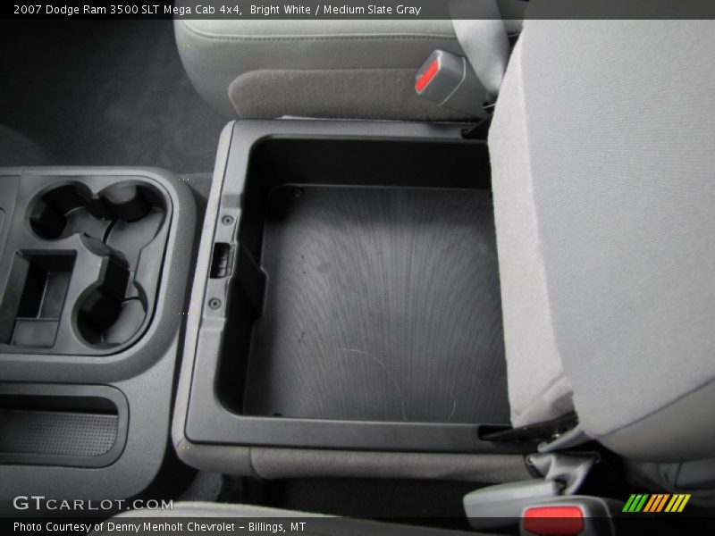 Bright White / Medium Slate Gray 2007 Dodge Ram 3500 SLT Mega Cab 4x4