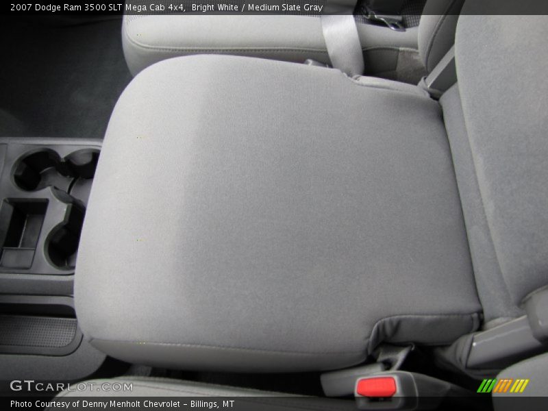 Bright White / Medium Slate Gray 2007 Dodge Ram 3500 SLT Mega Cab 4x4