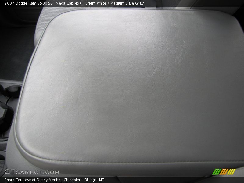 Bright White / Medium Slate Gray 2007 Dodge Ram 3500 SLT Mega Cab 4x4