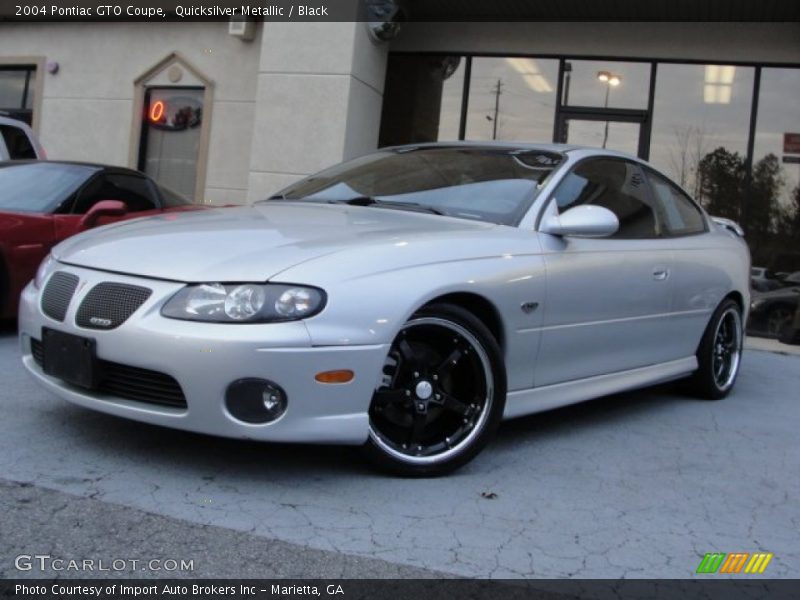 Quicksilver Metallic / Black 2004 Pontiac GTO Coupe