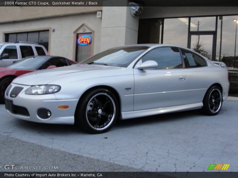 Quicksilver Metallic / Black 2004 Pontiac GTO Coupe