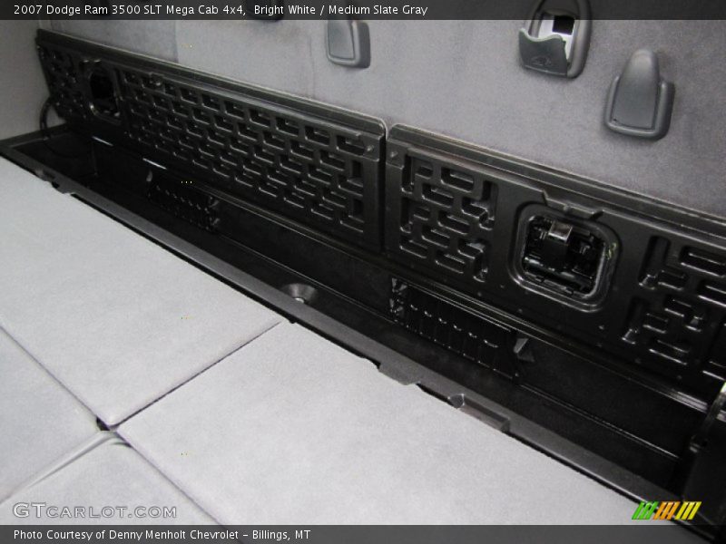 Bright White / Medium Slate Gray 2007 Dodge Ram 3500 SLT Mega Cab 4x4