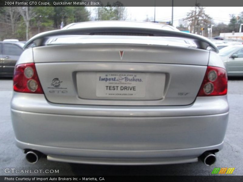 Quicksilver Metallic / Black 2004 Pontiac GTO Coupe