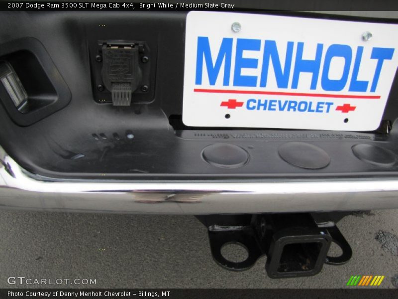 Bright White / Medium Slate Gray 2007 Dodge Ram 3500 SLT Mega Cab 4x4