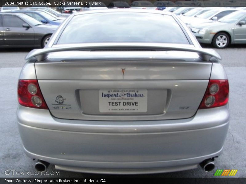 Quicksilver Metallic / Black 2004 Pontiac GTO Coupe