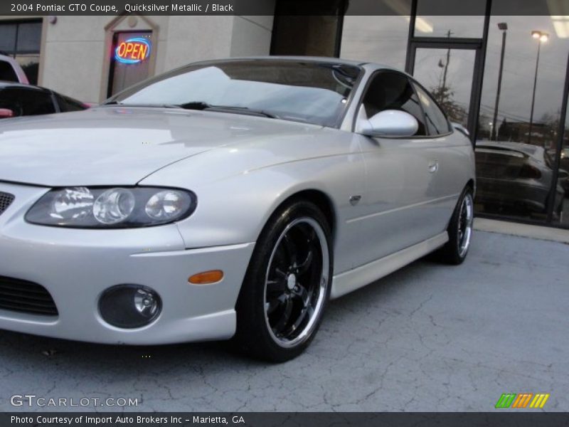 Quicksilver Metallic / Black 2004 Pontiac GTO Coupe