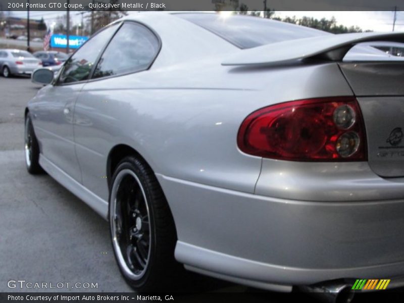 Quicksilver Metallic / Black 2004 Pontiac GTO Coupe