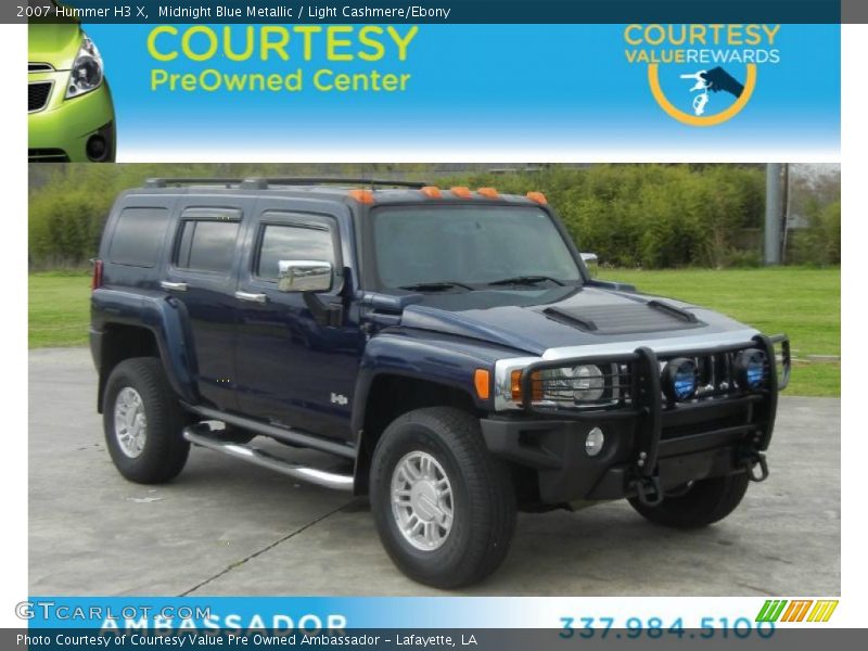 Midnight Blue Metallic / Light Cashmere/Ebony 2007 Hummer H3 X