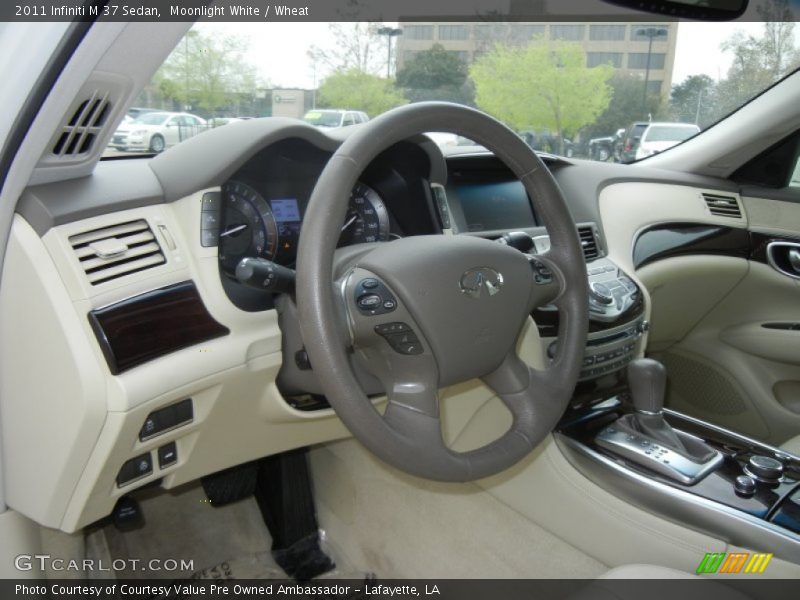 Moonlight White / Wheat 2011 Infiniti M 37 Sedan
