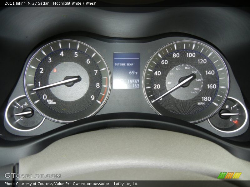 Moonlight White / Wheat 2011 Infiniti M 37 Sedan