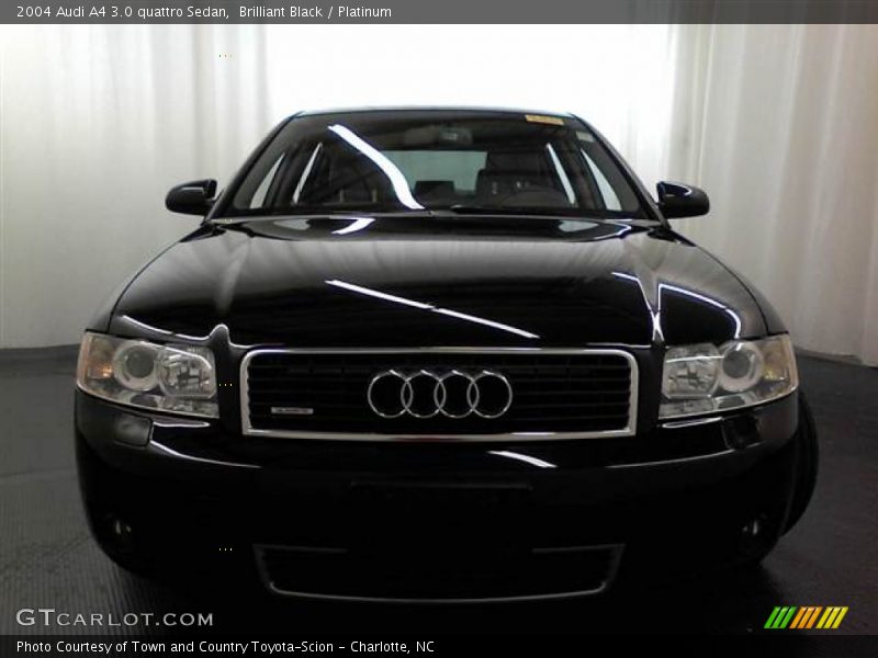 Brilliant Black / Platinum 2004 Audi A4 3.0 quattro Sedan