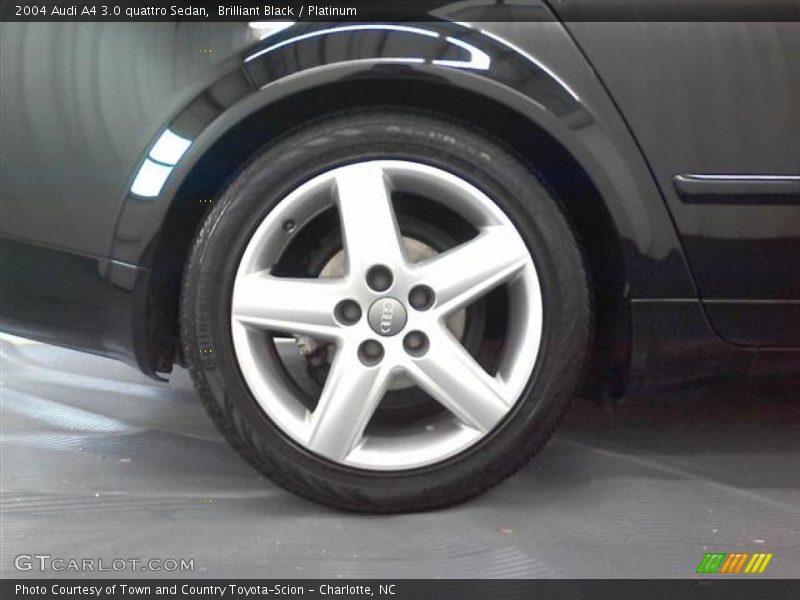 Brilliant Black / Platinum 2004 Audi A4 3.0 quattro Sedan