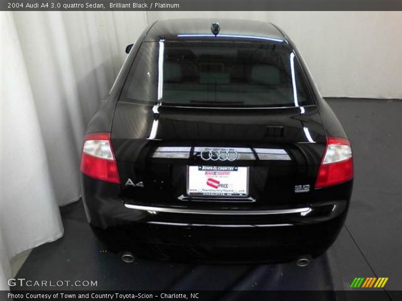 Brilliant Black / Platinum 2004 Audi A4 3.0 quattro Sedan