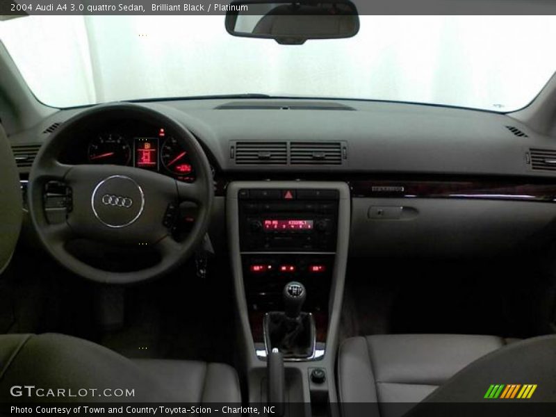 Brilliant Black / Platinum 2004 Audi A4 3.0 quattro Sedan