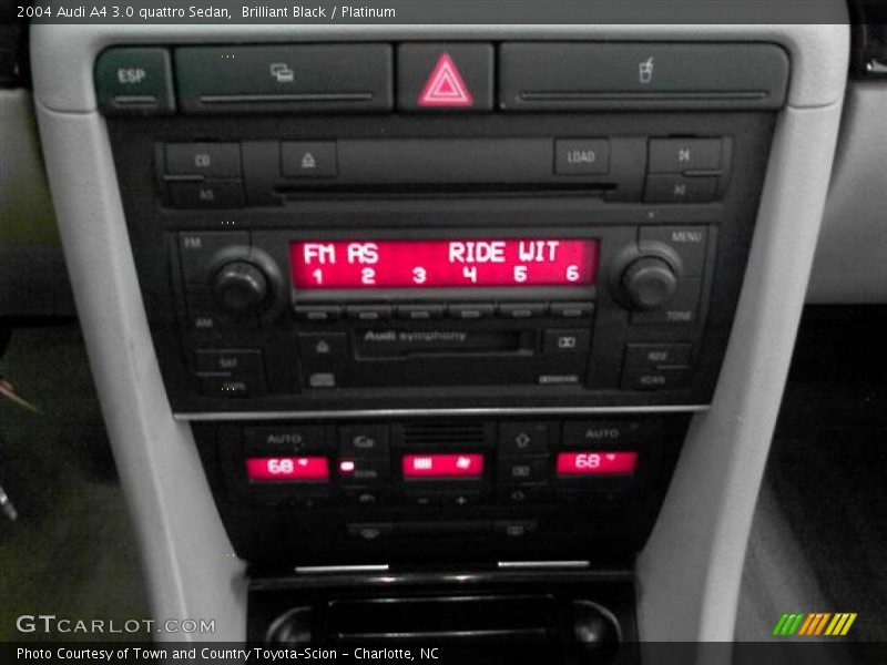 Brilliant Black / Platinum 2004 Audi A4 3.0 quattro Sedan