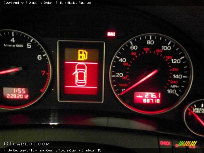 Brilliant Black / Platinum 2004 Audi A4 3.0 quattro Sedan