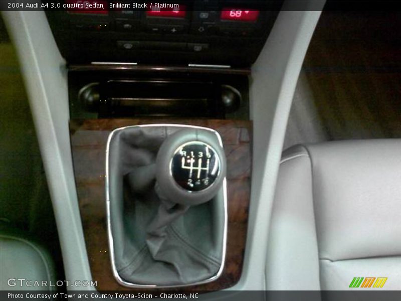Brilliant Black / Platinum 2004 Audi A4 3.0 quattro Sedan