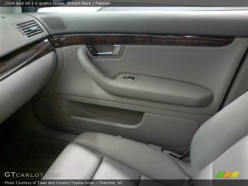 Brilliant Black / Platinum 2004 Audi A4 3.0 quattro Sedan
