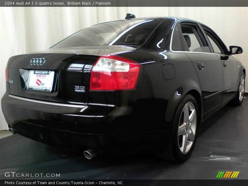 Brilliant Black / Platinum 2004 Audi A4 3.0 quattro Sedan