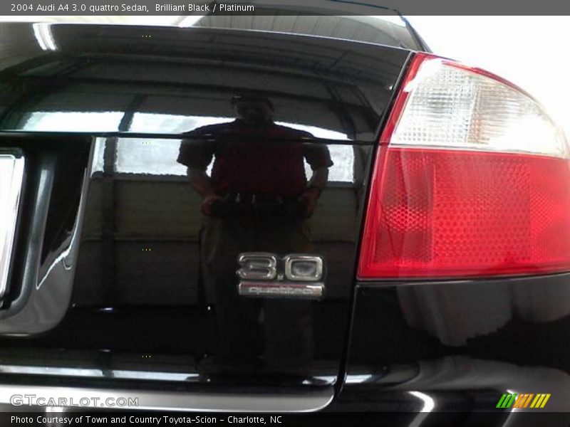 Brilliant Black / Platinum 2004 Audi A4 3.0 quattro Sedan